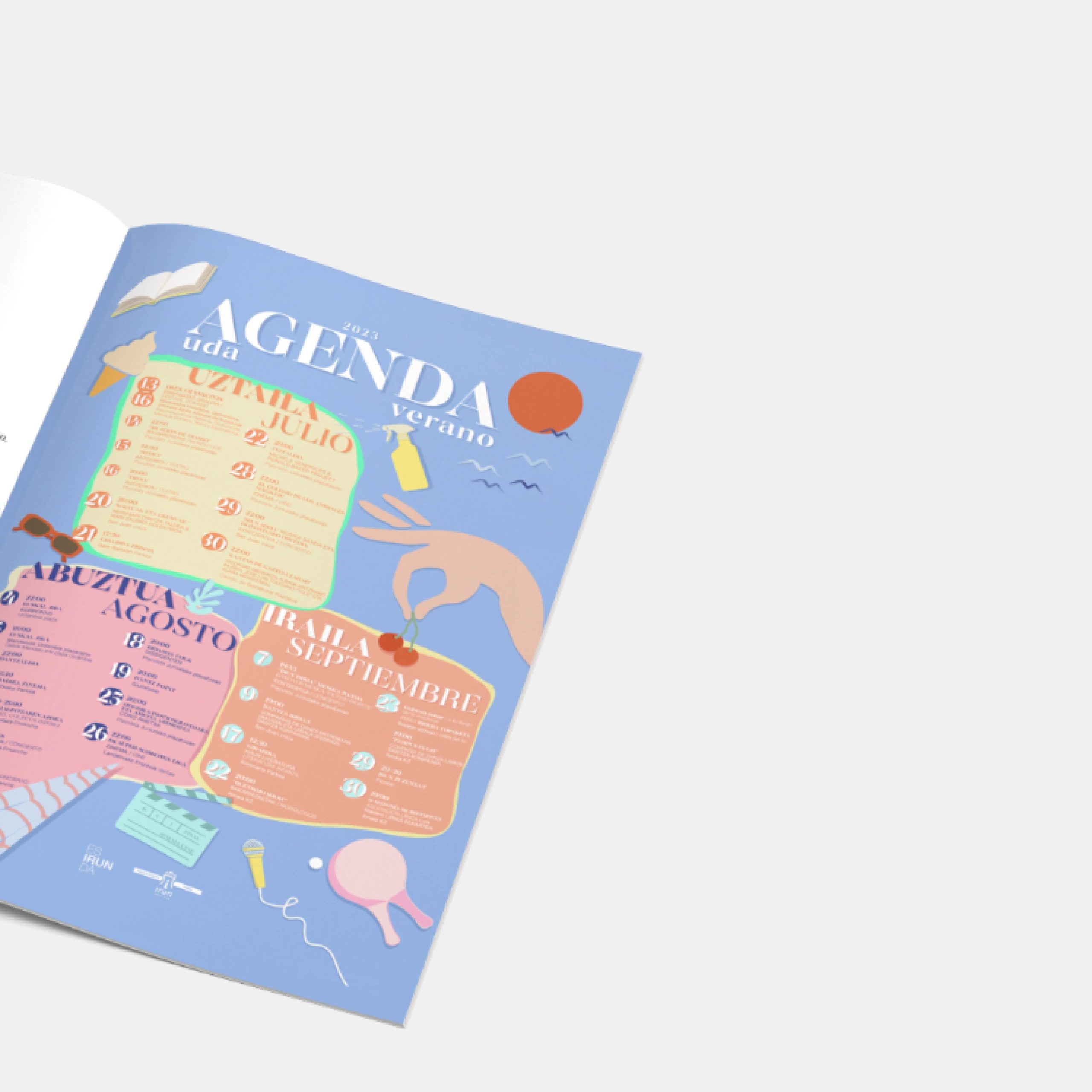 diseño agenda verano